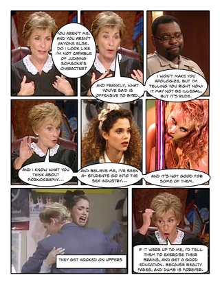 Illustration for article titled Comic Confrontations: Judge Judy Vs. Feminists